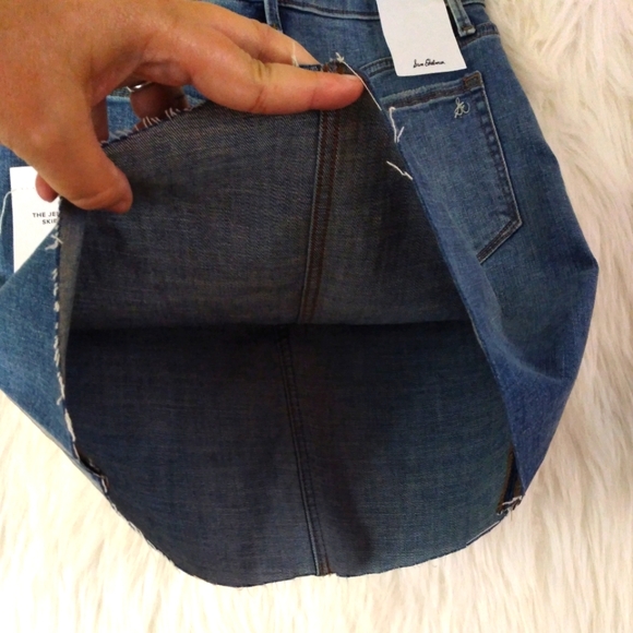 Sam Edelman Denim Mini Jenny Skirt Size 00/24 - Picture 9 of 13